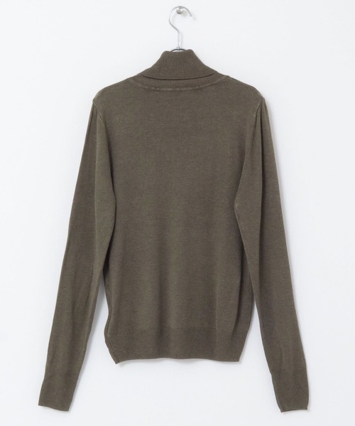 KBF（ケイビーエフ）の「ハイネックコンパクトニット（ニット/セーター・レディース・ブラウン/グリーン/オレンジ・ONE）」の5枚目の写真