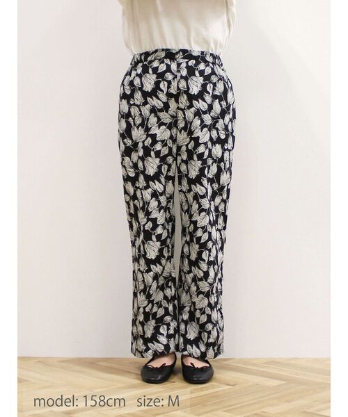 CRAFT STANDARD BOUTIQUE（クラフトスタンダードブティック）の「インドコットン　プリントイージーパンツ（その他パンツ・レディース・ベージュ/ブラック・M/L）」の19枚目の写真