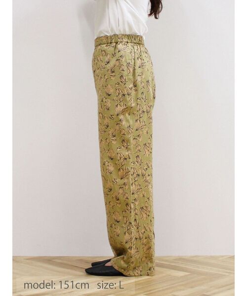 CRAFT STANDARD BOUTIQUE（クラフトスタンダードブティック）の「インドコットン　プリントイージーパンツ（その他パンツ・レディース・ベージュ/ブラック・M/L）」の15枚目の写真