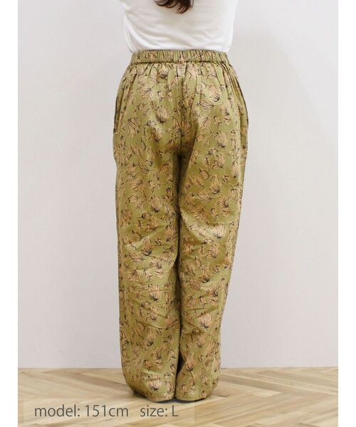 CRAFT STANDARD BOUTIQUE（クラフトスタンダードブティック）の「インドコットン　プリントイージーパンツ（その他パンツ・レディース・ベージュ/ブラック・M/L）」の14枚目の写真