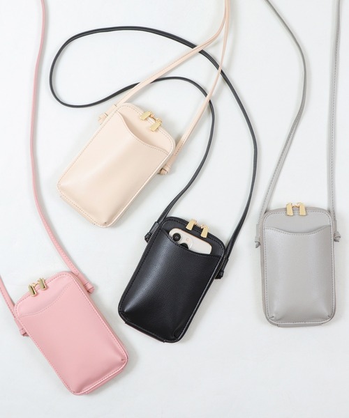 S’AIME ♡ショルダーバッグ カードケース付 2way おしゃれ セール】カード&小銭入れ付き スマホショルダー(ショルダー