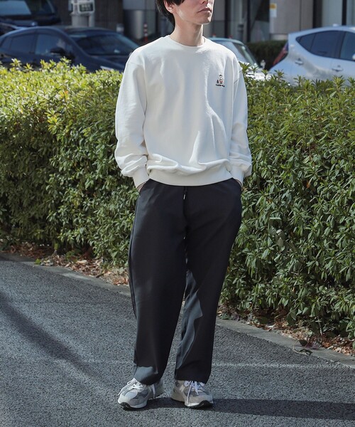 BEAMS HEART(ビームスハート)の「【ユニセックス】タキビ ベアー ビッグ スウェット(スウェット・メンズ・オフホワイト/ホワイト系その他/ネイビー・SMALL/MEDIUM/LARGE)」の15枚目の写真