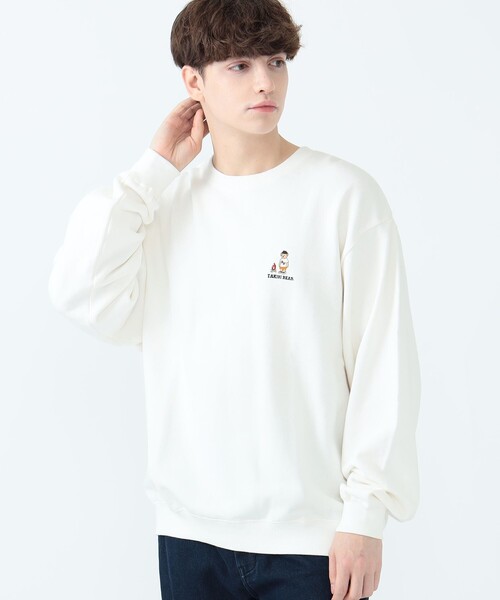 BEAMS HEART(ビームスハート)の「【ユニセックス】タキビ ベアー ビッグ スウェット(スウェット・メンズ・オフホワイト/ホワイト系その他/ネイビー・SMALL/MEDIUM/LARGE)」の17枚目の写真