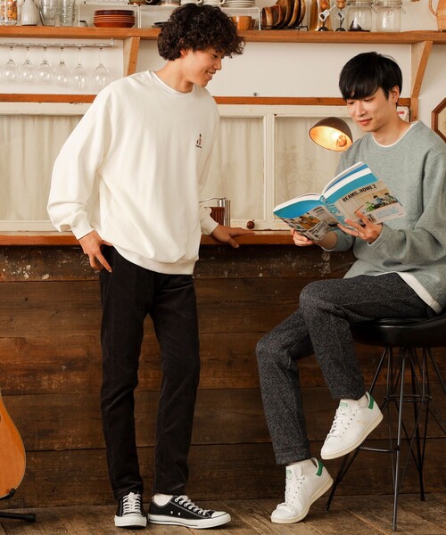 BEAMS HEART(ビームスハート)の「【ユニセックス】タキビ ベアー ビッグ スウェット(スウェット・メンズ・オフホワイト/ホワイト系その他/ネイビー・SMALL/MEDIUM/LARGE)」の19枚目の写真