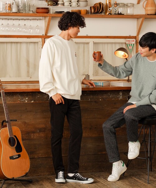 BEAMS HEART(ビームスハート)の「【ユニセックス】タキビ ベアー ビッグ スウェット(スウェット・メンズ・オフホワイト/ホワイト系その他/ネイビー・SMALL/MEDIUM/LARGE)」の20枚目の写真