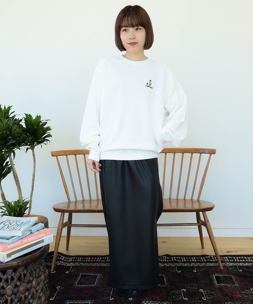 BEAMS HEART(ビームスハート)の「【ユニセックス】タキビ ベアー ビッグ スウェット(スウェット・メンズ・オフホワイト/ホワイト系その他/ネイビー・SMALL/MEDIUM/LARGE)」の10枚目の写真