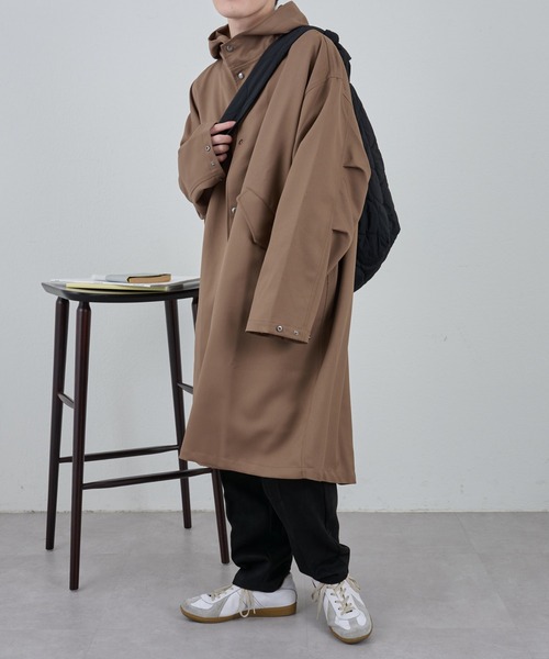 COLONY 2139（コロニートゥーワンスリーナイン）の「テックツイルオーバーモッズコート（モッズコート・メンズ・ブラック/ブラウン・LARGE/MEDIUM）」の5枚目の写真