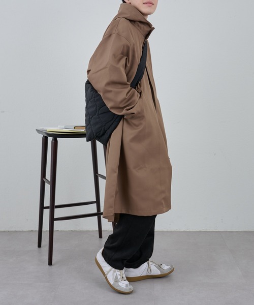 COLONY 2139（コロニートゥーワンスリーナイン）の「テックツイルオーバーモッズコート（モッズコート・メンズ・ブラック/ブラウン・LARGE/MEDIUM）」の8枚目の写真