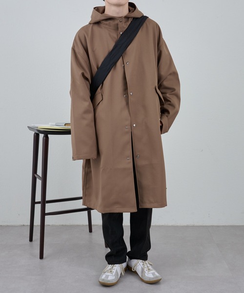 COLONY 2139（コロニートゥーワンスリーナイン）の「テックツイルオーバーモッズコート（モッズコート・メンズ・ブラック/ブラウン・LARGE/MEDIUM）」の10枚目の写真