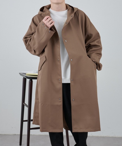 COLONY 2139（コロニートゥーワンスリーナイン）の「テックツイルオーバーモッズコート（モッズコート・メンズ・ブラック/ブラウン・LARGE/MEDIUM）」の20枚目の写真