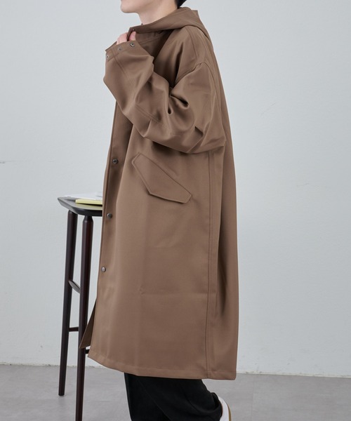 COLONY 2139（コロニートゥーワンスリーナイン）の「テックツイルオーバーモッズコート（モッズコート・メンズ・ブラック/ブラウン・LARGE/MEDIUM）」の22枚目の写真