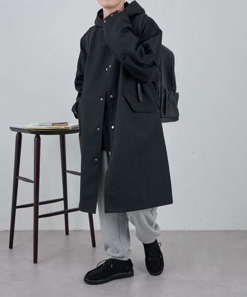COLONY 2139（コロニートゥーワンスリーナイン）の「テックツイルオーバーモッズコート（モッズコート・メンズ・ブラック/ブラウン・LARGE/MEDIUM）」の12枚目の写真