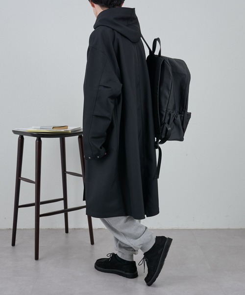 COLONY 2139（コロニートゥーワンスリーナイン）の「テックツイルオーバーモッズコート（モッズコート・メンズ・ブラック/ブラウン・LARGE/MEDIUM）」の14枚目の写真