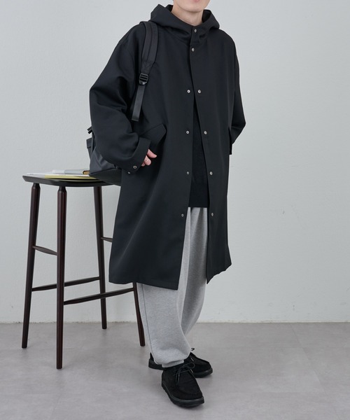 COLONY 2139（コロニートゥーワンスリーナイン）の「テックツイルオーバーモッズコート（モッズコート・メンズ・ブラック/ブラウン・LARGE/MEDIUM）」の17枚目の写真