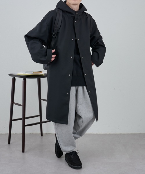 COLONY 2139（コロニートゥーワンスリーナイン）の「テックツイルオーバーモッズコート（モッズコート・メンズ・ブラック/ブラウン・LARGE/MEDIUM）」の18枚目の写真