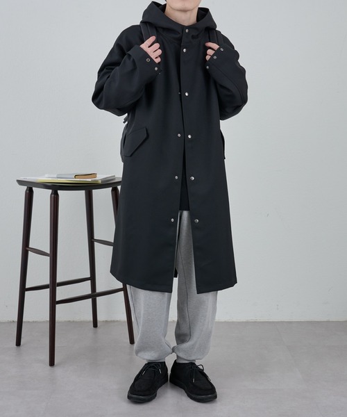 COLONY 2139（コロニートゥーワンスリーナイン）の「テックツイルオーバーモッズコート（モッズコート・メンズ・ブラック/ブラウン・LARGE/MEDIUM）」の19枚目の写真