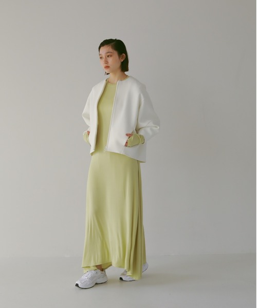 e/rm（イーアールエム）の「【e/rm】パフカーディガンセットワンピース（ワンピース・レディース・ブラック/グレー/オフホワイト・FREE）」の2枚目の写真