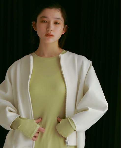 e/rm（イーアールエム）の「【e/rm】パフカーディガンセットワンピース（ワンピース・レディース・ブラック/グレー/オフホワイト・FREE）」の4枚目の写真