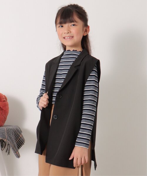 ikka(イッカ)の「サイドオープンテーラードジレ(120~160cm)(ベスト・キッズ・ブラック・120/130/140/150/160)」の14枚目の写真