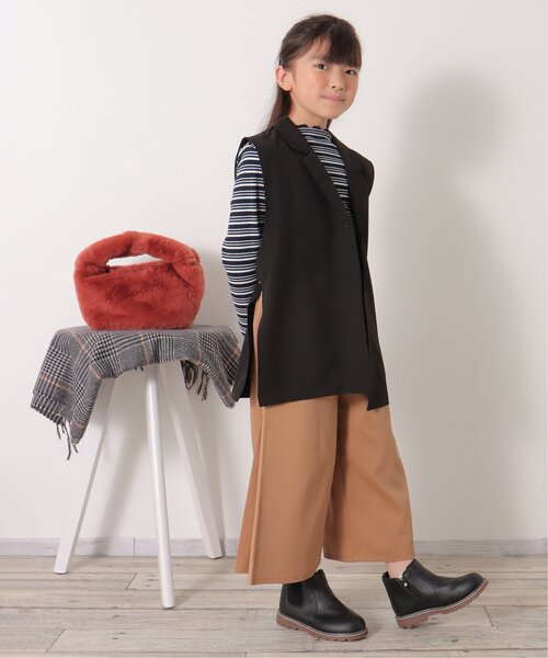 ikka(イッカ)の「サイドオープンテーラードジレ(120~160cm)(ベスト・キッズ・ブラック・120/130/140/150/160)」の13枚目の写真