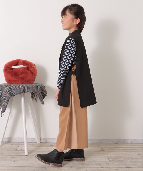 ikka(イッカ)の「サイドオープンテーラードジレ(120~160cm)(ベスト・キッズ・ブラック・120/130/140/150/160)」の11枚目の写真