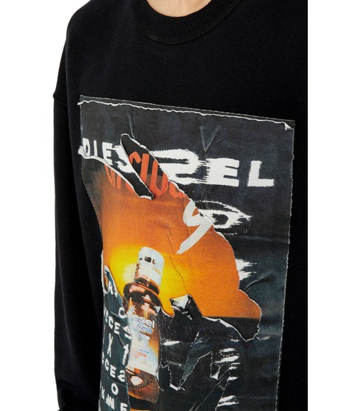 DIESEL（ディーゼル）の「メンズ スウェット クルーネック デジタル