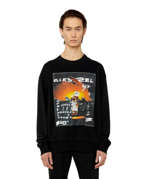 DIESEL（ディーゼル）の「メンズ スウェット クルーネック デジタル