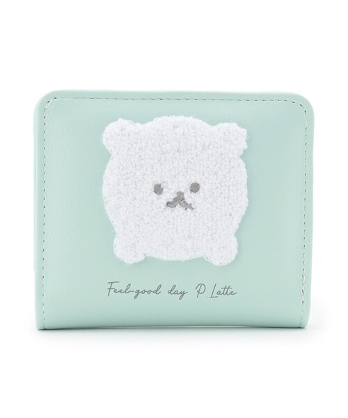 PINK-latte（ピンクラテ）の「◆もこもこ犬モチーフミニ財布（財布・キッズ・ライトブルー/ライトパープル/ライトグリーン・00）」の2枚目の写真