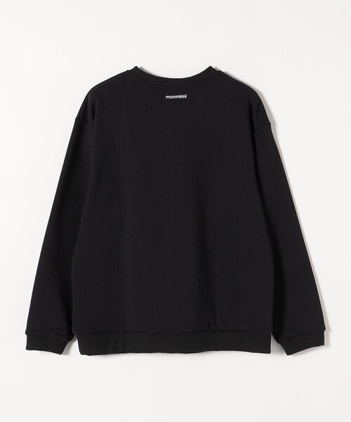 monmimi(モンミミ)の「【SHIPS any別注】MONMIMI: ロゴ プリント スウェット 23SS(スウェット・レディース・ライトグリーン/ベージュ/ブラック・ONE SIZE)」の8枚目の写真