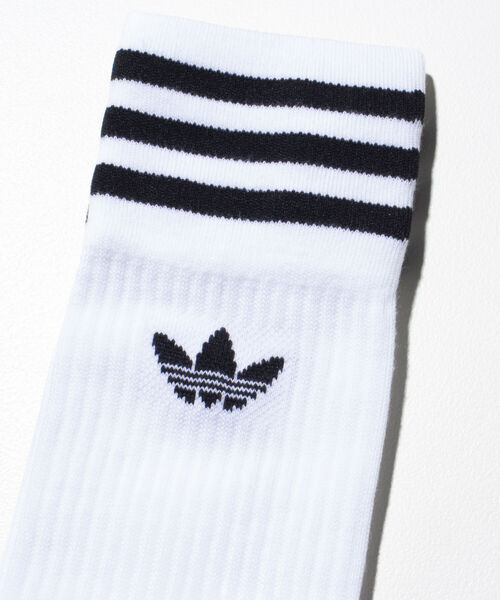 adidas（アディダス）の「《WEB限定》【ADIDAS/アディダス】オリジナルス ソリッドクルーソックス/靴下（ソックス/靴下・メンズ・ホワイト/ブラック・FREE）」の3枚目の写真