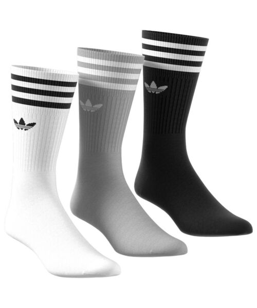 adidas（アディダス）の「《WEB限定》【ADIDAS/アディダス】オリジナルス ソリッドクルーソックス/靴下（ソックス/靴下・メンズ・ホワイト/ブラック・FREE）」の7枚目の写真