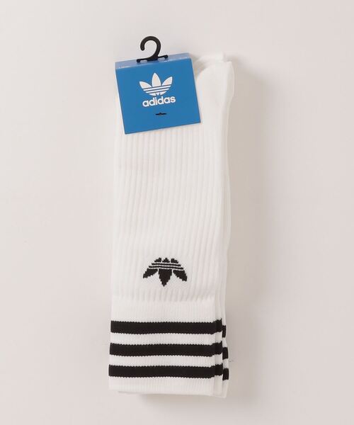 adidas（アディダス）の「《WEB限定》【ADIDAS/アディダス】オリジナルス ソリッドクルーソックス/靴下（ソックス/靴下・メンズ・ホワイト/ブラック・FREE）」の10枚目の写真