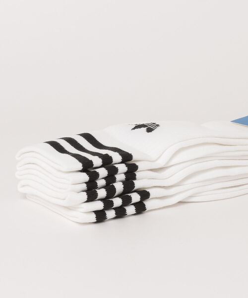 adidas（アディダス）の「《WEB限定》【ADIDAS/アディダス】オリジナルス ソリッドクルーソックス/靴下（ソックス/靴下・メンズ・ホワイト/ブラック・FREE）」の11枚目の写真
