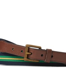 【Ralph Lauren】CHAPS 80s レザーベルト 黒 ストライプ 42e293edde0b8d2c53220e4f23116e