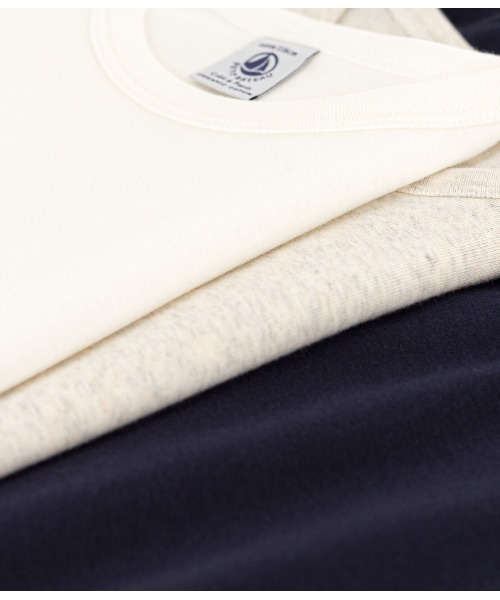 PETIT BATEAU(プチバトー)の「半袖Tシャツ3枚組(インナーウェア/肌着・キッズ・その他・6YEAR/8YEAR/10YEAR/12YEAR)」の2枚目の写真