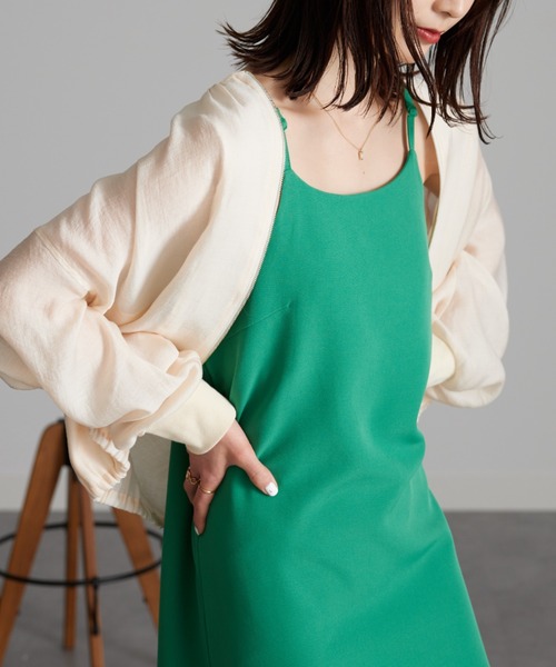 R♡R◇新品 アルジ－◇接触冷感 肩あきりぼんワンピース 140 ☆SALE☆ふんわり肩りぼんワンピ（G217025）|algy（アルジー