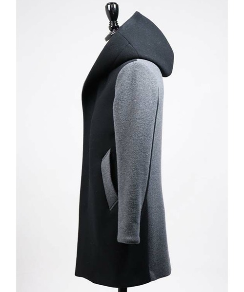 試着のみ 1piu1uguale3 CRAZY WRAP COAT ラップコート 1 piu 1 uguale 3（ウノピゥウノウグァーレトレ）の「CRAZY WRAP