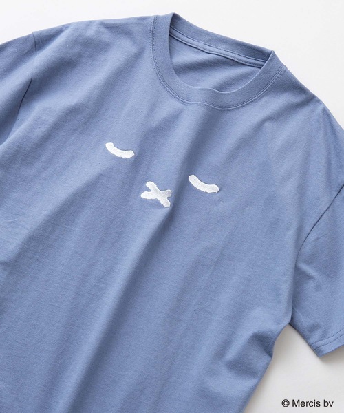 Miffy（ ミッフィー）の「【 MIFFY/ミッフィー】コラボ Tシャツ ドロップショルダー 　オーバーサイズ（Tシャツ/カットソー・メンズ・ピンク系その他/オフホワイト/ブルー系その他/ホワイト・MEDIUM/SMALL/X-LARGE/LARGE）」の3枚目の写真