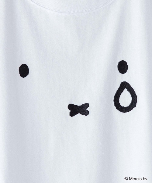 Miffy（ ミッフィー）の「【 MIFFY/ミッフィー】コラボ Tシャツ ドロップショルダー 　オーバーサイズ（Tシャツ/カットソー・メンズ・ピンク系その他/オフホワイト/ブルー系その他/ホワイト・MEDIUM/SMALL/X-LARGE/LARGE）」の14枚目の写真