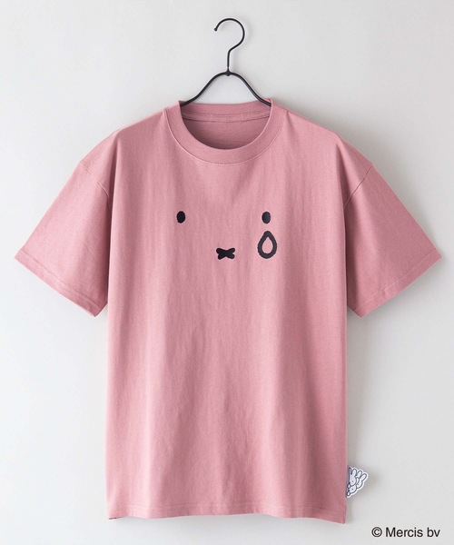 Miffy（ ミッフィー）の「【 MIFFY/ミッフィー】コラボ Tシャツ ドロップショルダー 　オーバーサイズ（Tシャツ/カットソー・メンズ・ピンク系その他/オフホワイト/ブルー系その他/ホワイト・MEDIUM/SMALL/X-LARGE/LARGE）」の8枚目の写真
