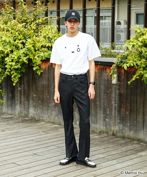 Miffy（ ミッフィー）の「【 MIFFY/ミッフィー】コラボ Tシャツ ドロップショルダー 　オーバーサイズ（Tシャツ/カットソー・メンズ・ピンク系その他/オフホワイト/ブルー系その他/ホワイト・MEDIUM/SMALL/X-LARGE/LARGE）」の18枚目の写真