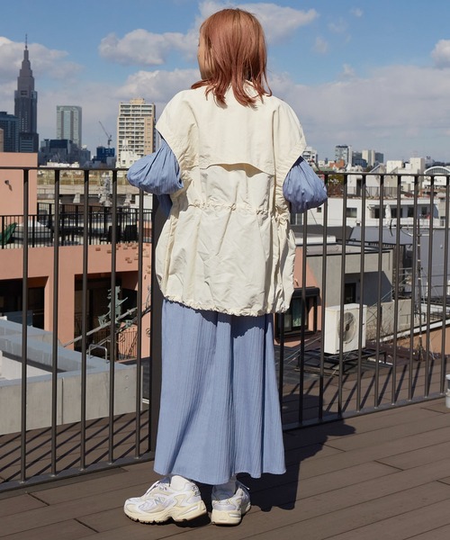 w closet（ダブルクローゼット）の「キャンディスリーブバックリボンワンピース（ワンピース・レディース・ミント/キナリ/ブルーパープル・FREE）」の13枚目の写真