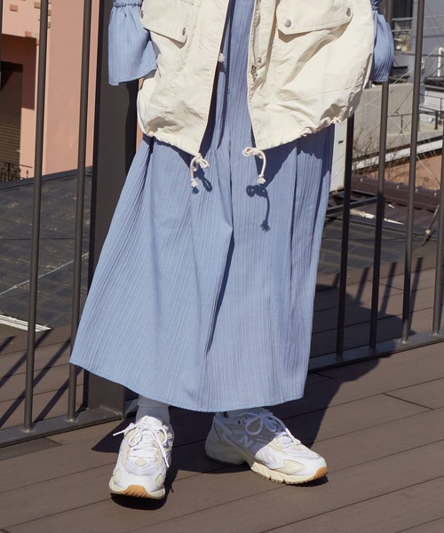 w closet（ダブルクローゼット）の「キャンディスリーブバックリボンワンピース（ワンピース・レディース・ミント/キナリ/ブルーパープル・FREE）」の15枚目の写真