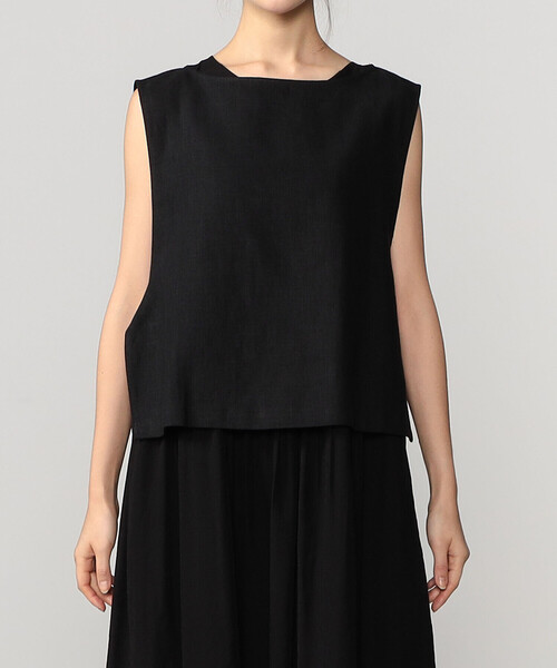 Bshop（ビショップ）の「eunoia | リネン ショートベスト WOMEN