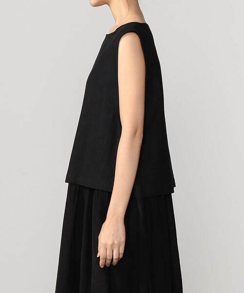 Bshop（ビショップ）の「eunoia | リネン ショートベスト WOMEN
