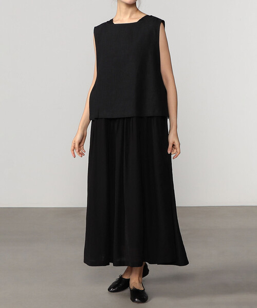 Bshop（ビショップ）の「eunoia | リネン ショートベスト WOMEN