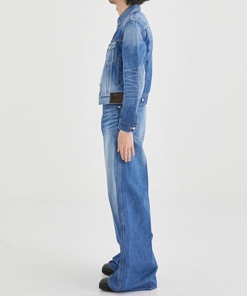 ジャケット・アウター MASU DENIM TRUCKER JACKET - FADED BLUE MASU DENIM TRUCKER JACKET - FADED BLUE