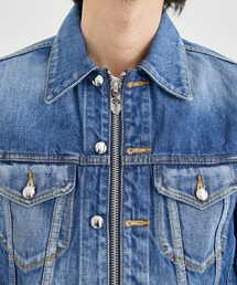 ジャケット・アウター MASU23ss FADED DENIM TRUCKER JACKET MASU（エムエーエスユー）のFADED DENIM TRUCKER JACKET INDIGO