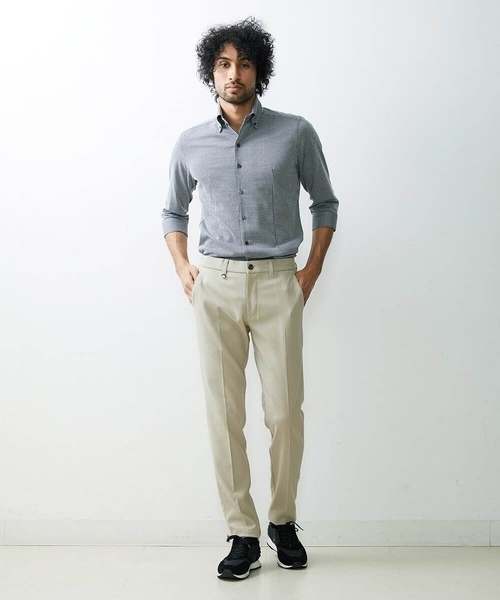 MICHEL KLEIN HOMME (ミッシェルクランオム)の「《日本製》千鳥柄イージーケア七分シャツ(シャツ/ブラウス・メンズ・ブラック/ベージュ/ブルー/グリーン・LARGE/X-LARGE/MEDIUM)」の19枚目の写真