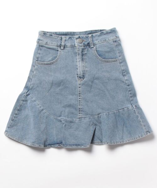 SPIGA(スピーガ)の「裾フレア切替デニムスカート(デニムスカート・レディース・ブルー・MEDIUM/SMALL)」の8枚目の写真
